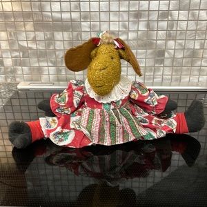 Moose Christmas doorstop.